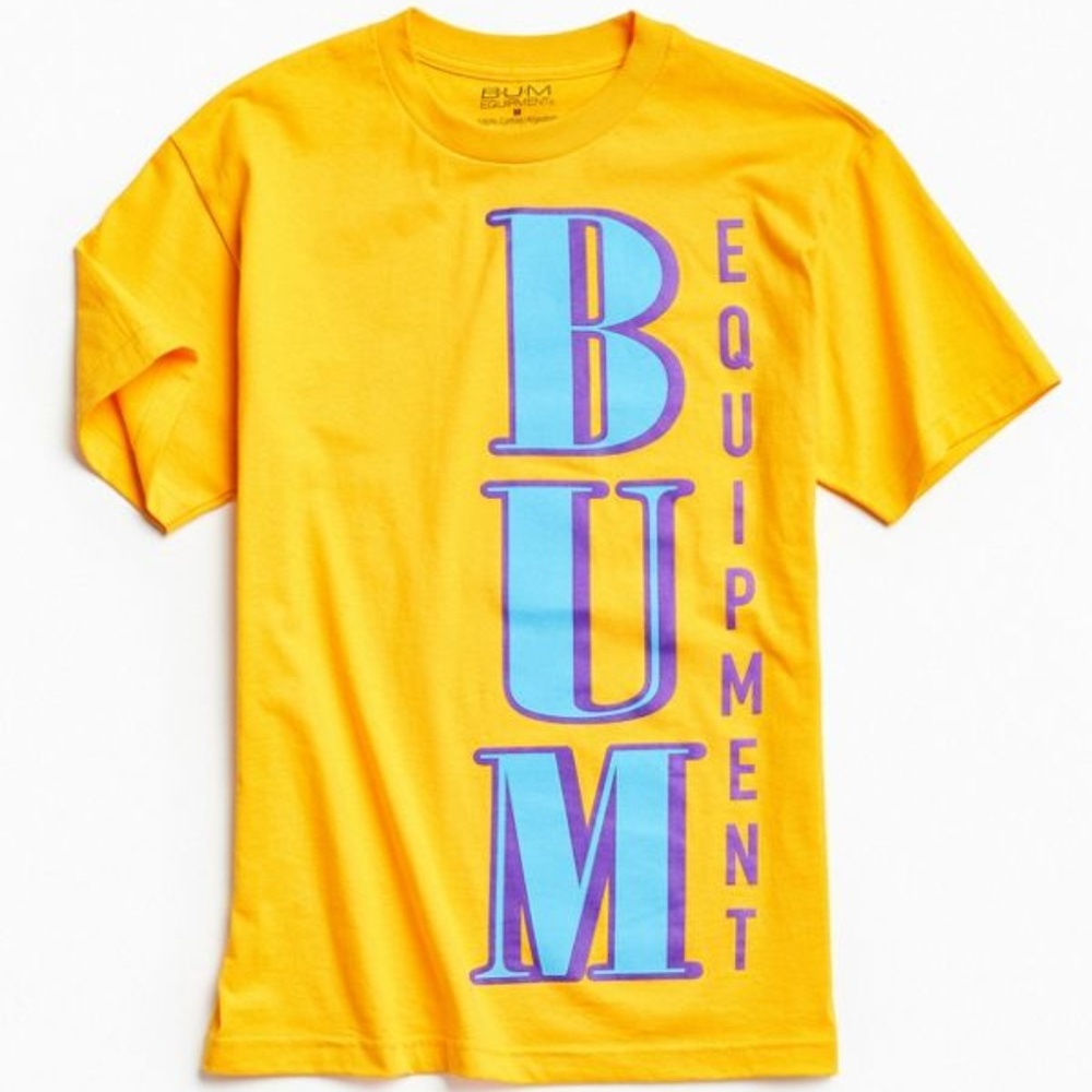 B.U.M. Equipment Yellow T-Shirt (Urban Outfitters)